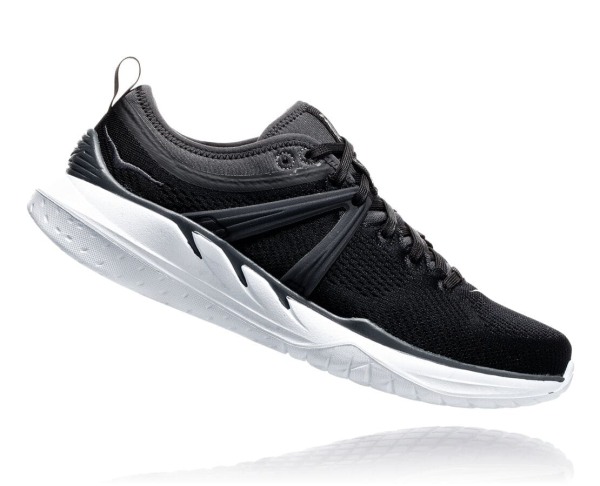 Hoka One One Tivra Womens UK - Black / Grey Road Running Shoes - IRXVZ0748